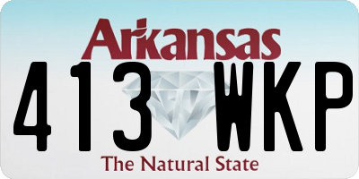 AR license plate 413WKP