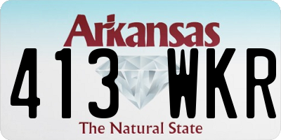AR license plate 413WKR