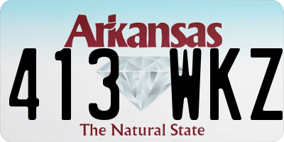 AR license plate 413WKZ