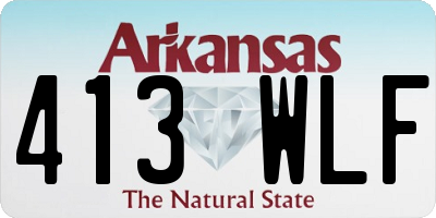AR license plate 413WLF