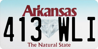 AR license plate 413WLI