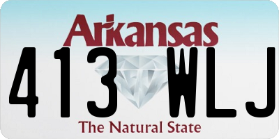 AR license plate 413WLJ