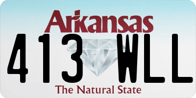 AR license plate 413WLL