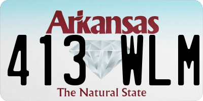 AR license plate 413WLM