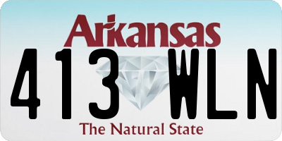 AR license plate 413WLN