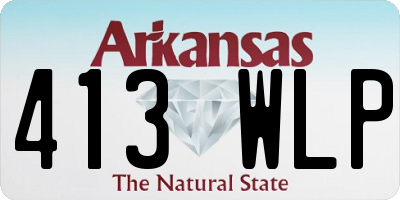AR license plate 413WLP