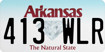 AR license plate 413WLR