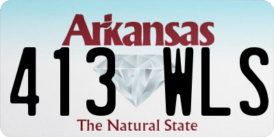 AR license plate 413WLS