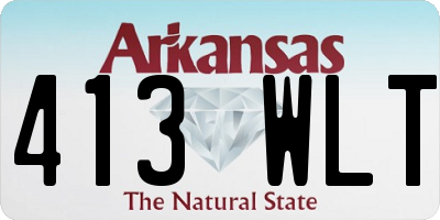 AR license plate 413WLT
