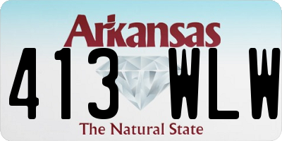 AR license plate 413WLW