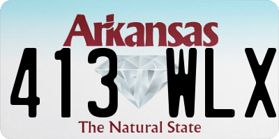 AR license plate 413WLX