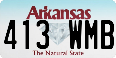 AR license plate 413WMB