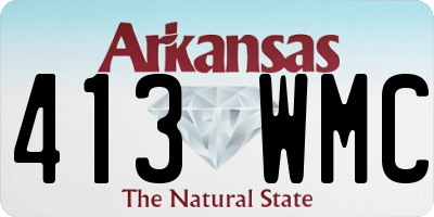 AR license plate 413WMC