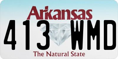 AR license plate 413WMD
