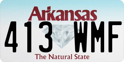 AR license plate 413WMF