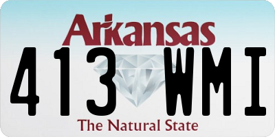 AR license plate 413WMI