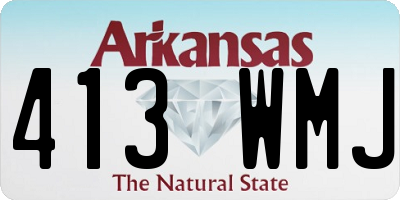AR license plate 413WMJ
