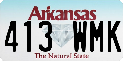 AR license plate 413WMK