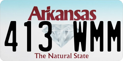 AR license plate 413WMM