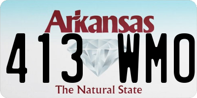 AR license plate 413WMO
