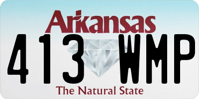AR license plate 413WMP