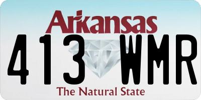 AR license plate 413WMR