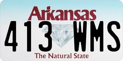 AR license plate 413WMS