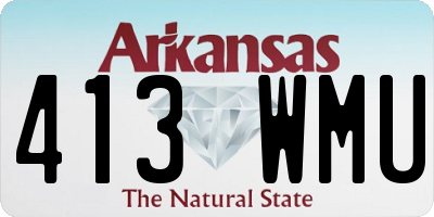 AR license plate 413WMU