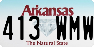 AR license plate 413WMW