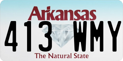 AR license plate 413WMY