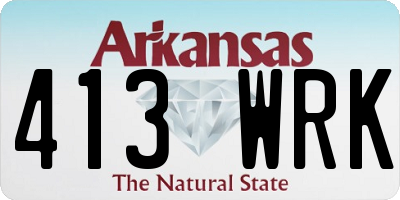 AR license plate 413WRK
