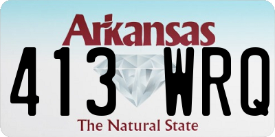AR license plate 413WRQ