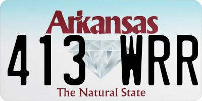 AR license plate 413WRR