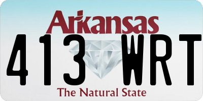 AR license plate 413WRT