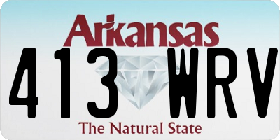 AR license plate 413WRV