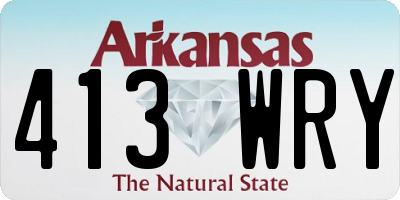 AR license plate 413WRY