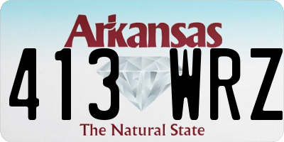 AR license plate 413WRZ