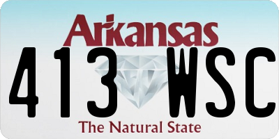 AR license plate 413WSC