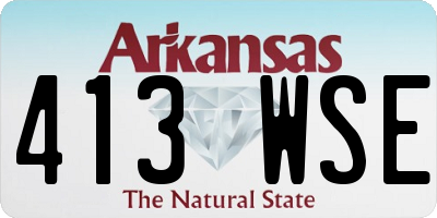 AR license plate 413WSE