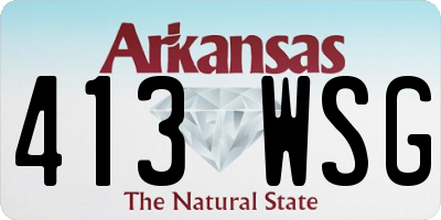 AR license plate 413WSG