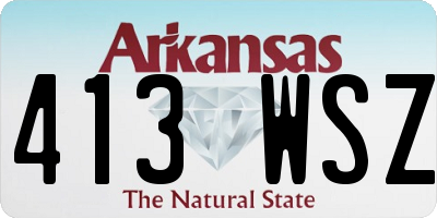 AR license plate 413WSZ