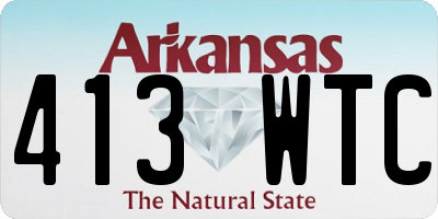 AR license plate 413WTC