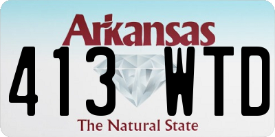 AR license plate 413WTD