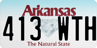 AR license plate 413WTH