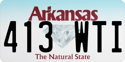 AR license plate 413WTI