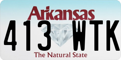 AR license plate 413WTK