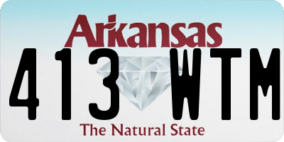 AR license plate 413WTM