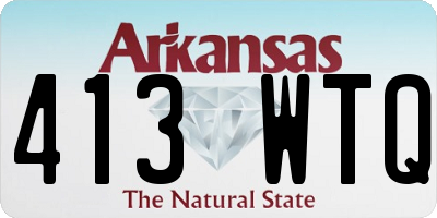 AR license plate 413WTQ