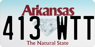 AR license plate 413WTT