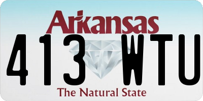 AR license plate 413WTU